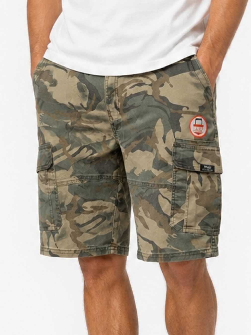 Wrangler Men's Green Camouflage Cargo Shorts NWT